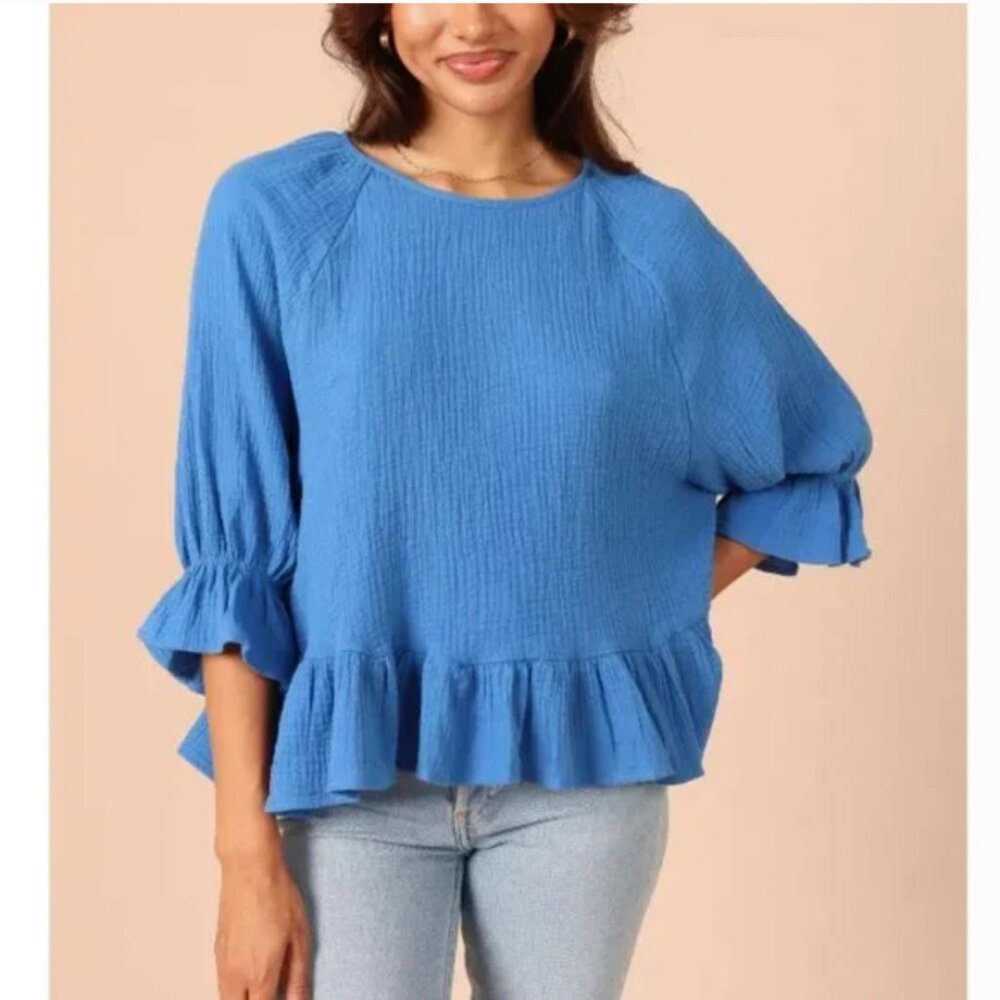 Petal & Pup Emma Frill Hem Top